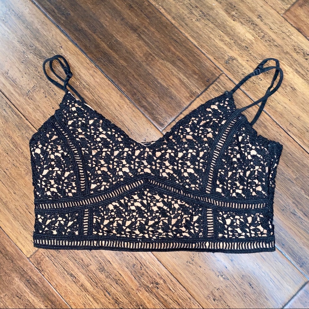 Kendall & Kylie Lace Crop Top